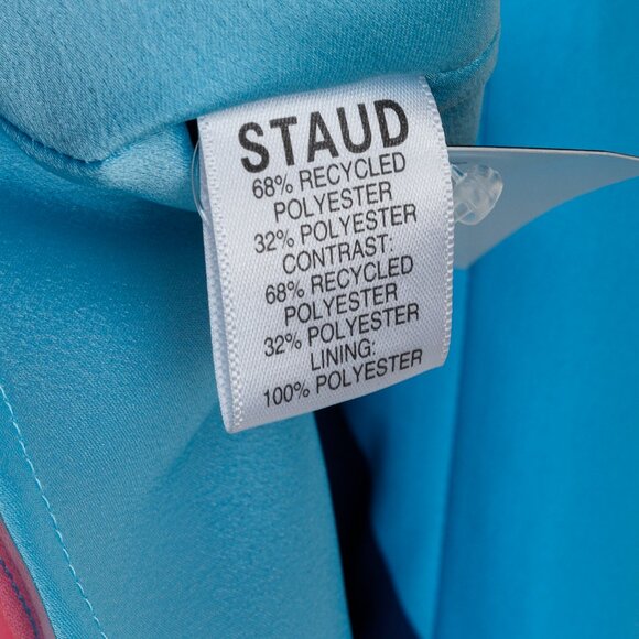 Staud Milla Mini Dress in Capri/Coastal Marble - Picture 8 of 9